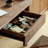 Light luxury black walnut desk-110477588