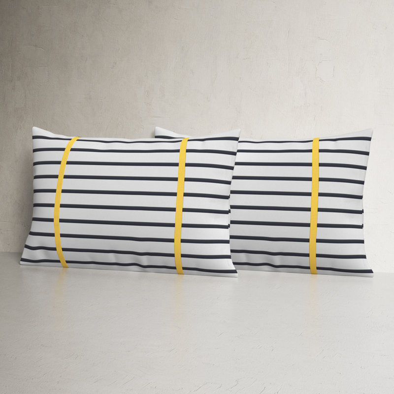 Housse et insert de coussin rectangulaire Stonebrook, 12 po x 24 po, Jaune tournesol