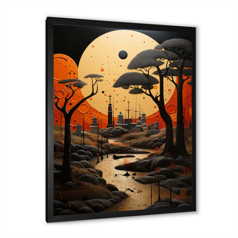 Tribus d'Afrique, Traditions anciennes IV - reproduction sur toile, Toile encadrée noire simple, H 32 po x l 16 po x P 1 po