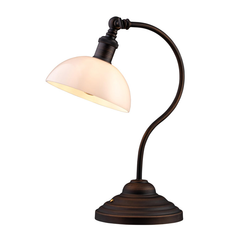 Cordless LED Table Lamp, Battery-Operated, Rechargeable, Bronze