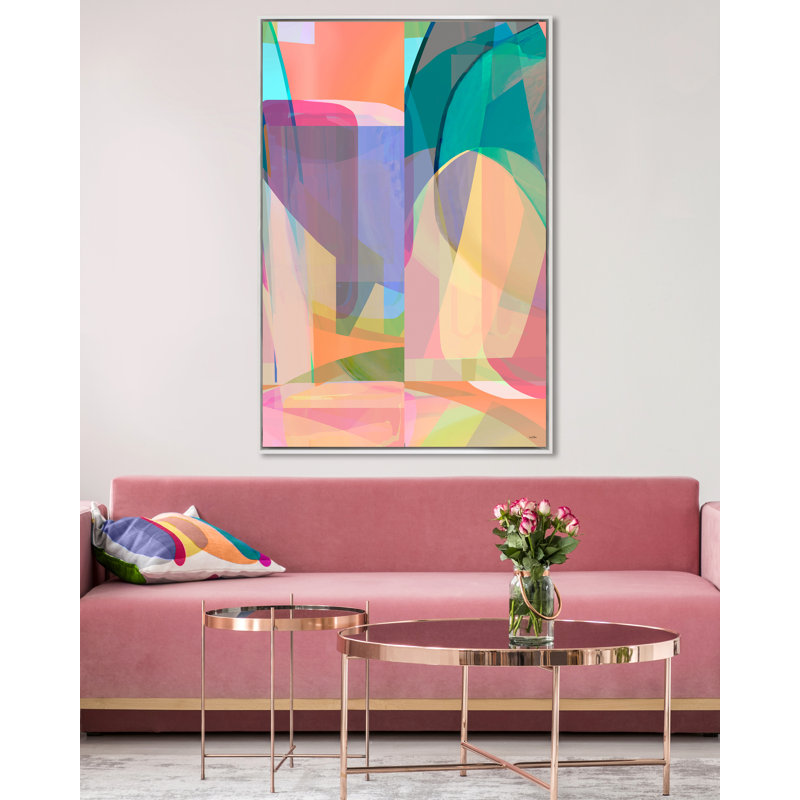 Jungle Song Print, White Framed, 50" H x 33" W