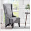 Luxueux fauteuil d'appoint rembourré en velours avec des pieds en bois robustes, parfait pour un décor moderne et élégant.-147960626