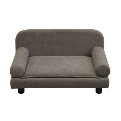 Small Dog Sofa With Corduroy Cushion , Easy-Clean Small And Medium Dog Bed, Quick Assembly Supports 200 Lbs