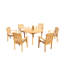 Hari Outdoor Teak Dining Set-2074689861-2074689882