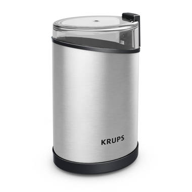 KRUPS GX332850 Silent Vortex Electric Grinder for Coffee in Black - 12 Cups