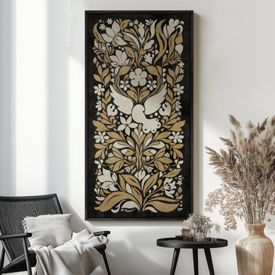 Reproduction d'art rétro sur toile encadrée de pin rétro vintage