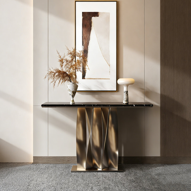 Console Modern Minimalist Art, Noir, H 31,5 po x l 39,37 po x P 13,78 po