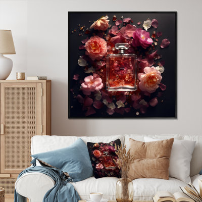 «Orange Perfume Fragrance Connoisseur II», reproduction sur toile encadrée