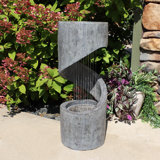 Reepham Weather Resistant Floor Fountain with Light