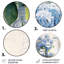 Whitworth - art mural floral rond en métal-109695832