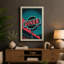Neon Diner Sign Retro - Wrapped Canvas-219879051-219879091
