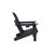 Folding Adirondack Chair With Side Table, 3-Piece Adirondack Chair Set With Wood Texture(Includes 2 Chairs And 1 Table)-924423286