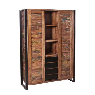 Djerf 2 Door Solid Wood Wardrobe