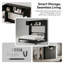 Lit escamotable double avec armoires de rangement - Lit escamotable en bois noir