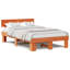 Bed Frame With Headboard Solid Pine Wood-354858093-354858094