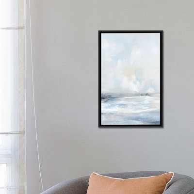 Douce mer bleue - reproduction d'art murale - toile encadrée