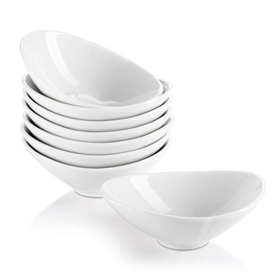 8 bols de service 8 pièces 4,5 po, céramique blanche