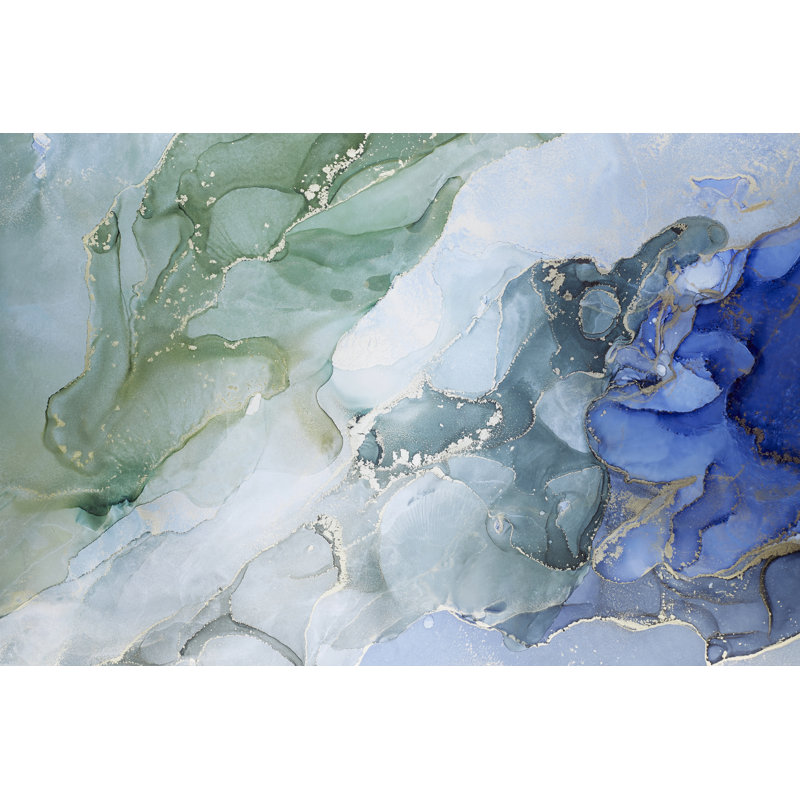 Alcohol Ink Texture - Wrapped Canvas Print, 61cm H x 91cm W x 3.8cm D