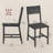 Rustic Wood Chairs With Metal Steel Frame-1430141661