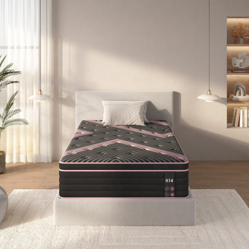 Hybrid Mattress, Individually Pocketed Innerspring, Twin, 12