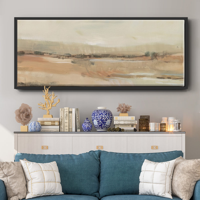 «Earth Tone Landscape I», reproduction sur toile, Noir, H 18 po x l 22 po x P 1,5 po