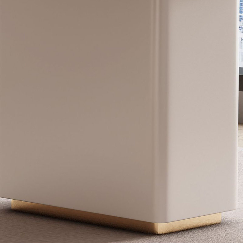 Bureau ardoise moderne crème de luxe, H 29,5 po x l 63 po x P 27,6 po