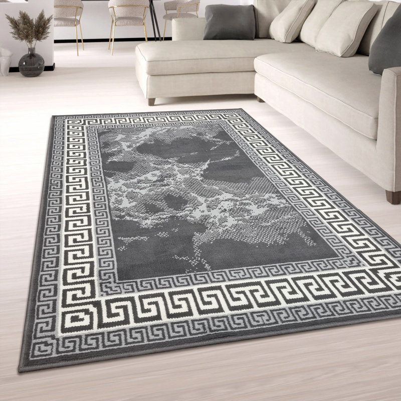 Balmoral Geometric Machine Woven / Power Loomed Area Rug, Rectangle 160 x 225cm
