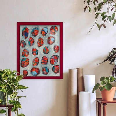 Gelson Abstract Circles I, encadré sur papier