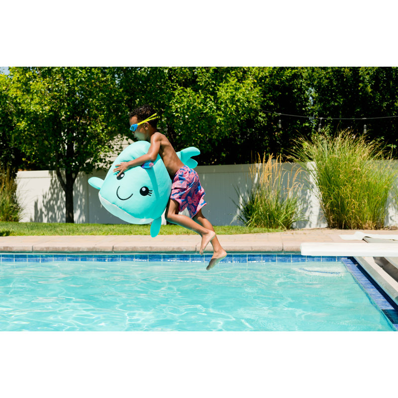 Animal Pool Float - Marine Animal Narwhal Pool Floats and Noodles filled with EPS Beads for kids, teens and adults, Use While Floating or Lounging Poolside, Comfy Stuffed Pool Noodle for Lounging, Available in 3 Sizes in Narwhal Design