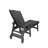 Oversized Outdoor Chaise Lounge Chair With 5 Adjustable Positions, HDPE, Wheels & Cup Holder For Patio, Deck, And Poolside-2098273211