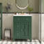 Meuble-lavabo de 24 po avec lavabo en céramique, charnières silencieuses, deux tiroirs et tablettes réglables pour le rangement en croix, poignées, salles de bain Smart Solutions-318523129
