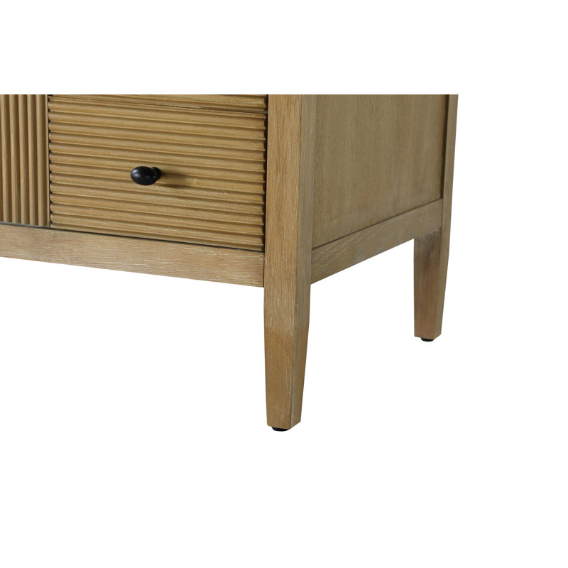 42 inch Single Bathroom Vanity, Linen Oak