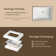 Los Flexi 22" x 16" Undermount Bathroom Sink Rectangular, White Ceramic Vanity Sink with Overflow