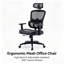 Chaise de travail ergonomique avec appui-tête Manraaj