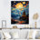 Paysage de château ludique Popart - Décoration murale château_105822