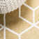 Tapis doré / blanc Amuda Blocks
