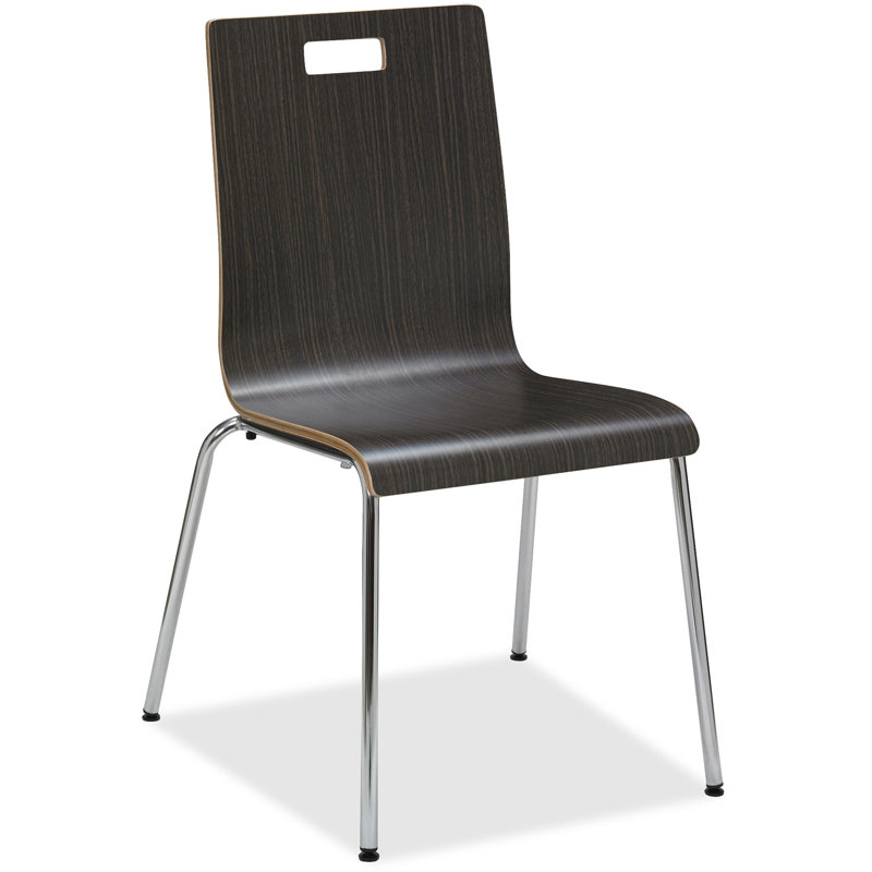 Chaise d’appoint en bois cintré, Espresso