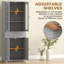 Engineered Wood 4 - Door Rectangle Accent Cabinet