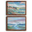 Vue pastorale - Ensemble de 2 peintures sur toile encadrées-716419608-716419613