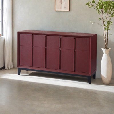 Solid Wood Vintage Entryway Storage Cabinet