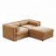 Canapé en chenille 2 places avec repose-pieds-1549186916