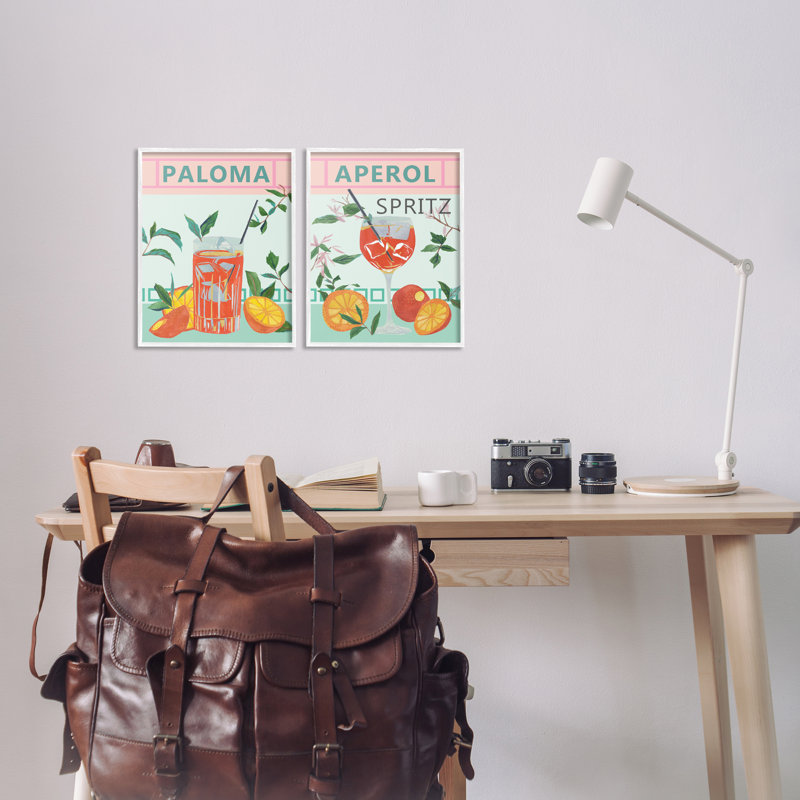  "Pastel Kitchen Cocktail", ensemble de 2 giclées par Melissa Wang, H 14 po x l 11 po