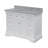 Fossen 48" Single Bathroom Vanity with White Cabinet and Carrara Marble Countertop-680137443-789030485