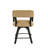 Resendez Swivel Upholstered Counter Stool with Solid Wood Frame