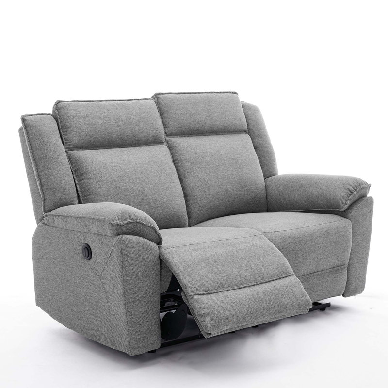 Beola Linen Electric Reclining Sofa, Grey, 2