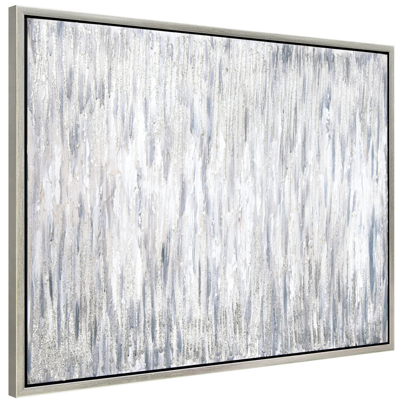 Peinture sur toile, cadre flottant, H 40 po x l 30 po
