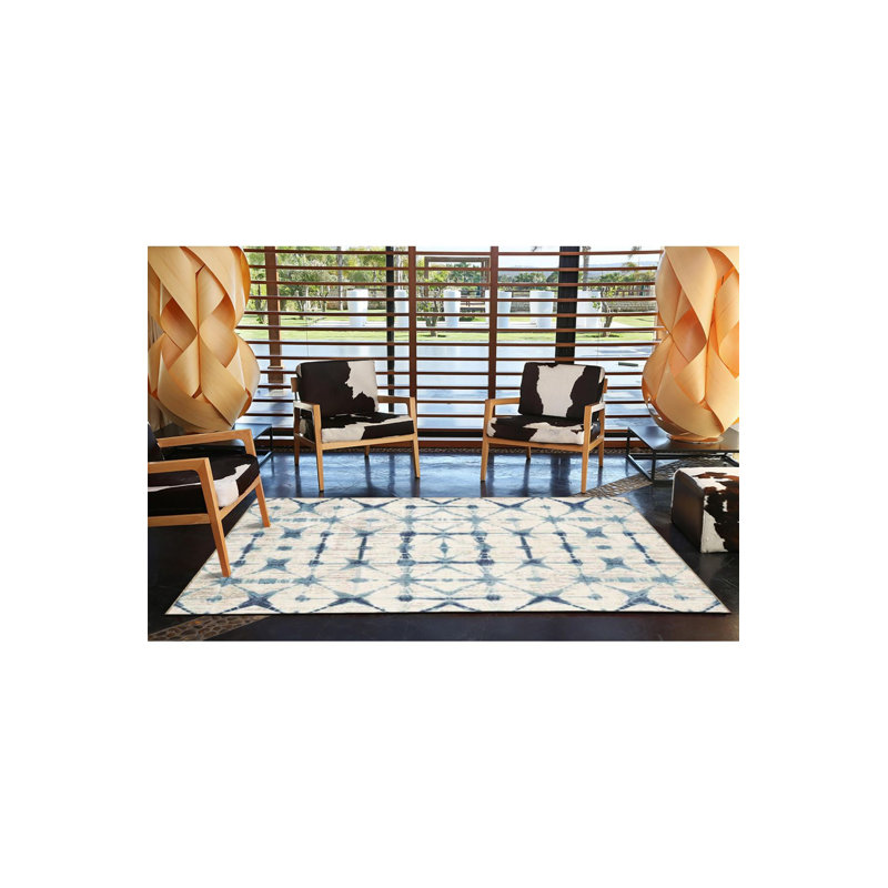Tapis décoratif moderne à motif géométrique beige lavable à la machine, Tapis de couloir 3 pi 3 po x 6 pi 7 po