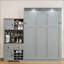 Grand lit escamotable avec armoire de rangement-1636443127