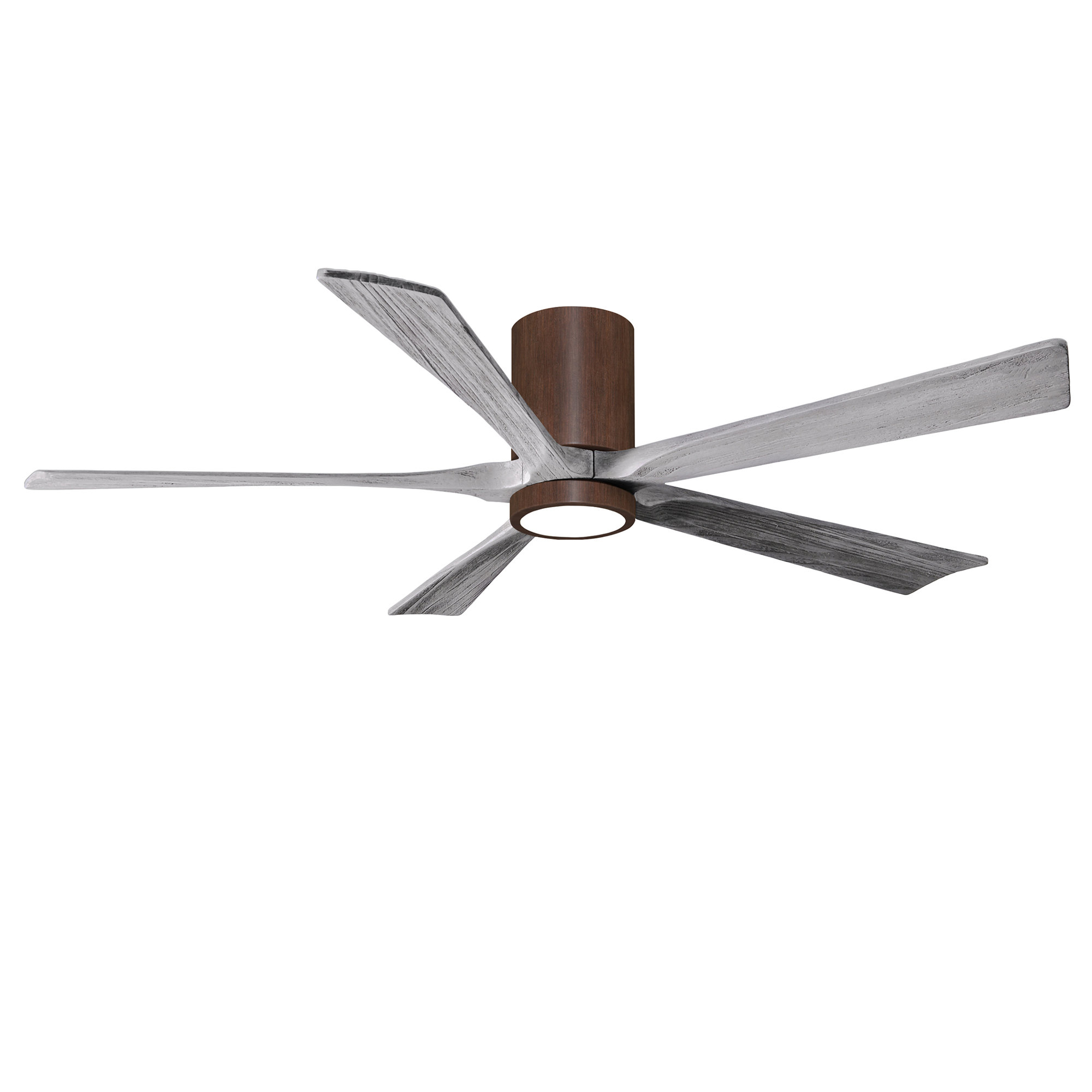 Irene 5 - Blade LED Ceiling Fan with Light Kit Included, Walnut Tone, Barn Wood Tone, 60"