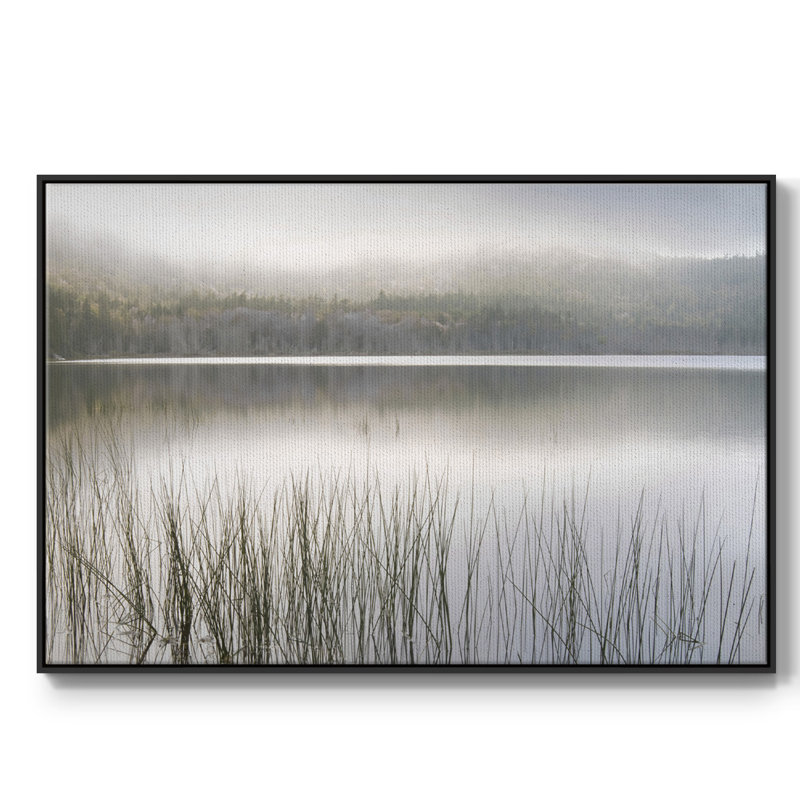 «Lake Fog», reproduction sur toile, H 25 po x l 37 po x P 2 po, Noir